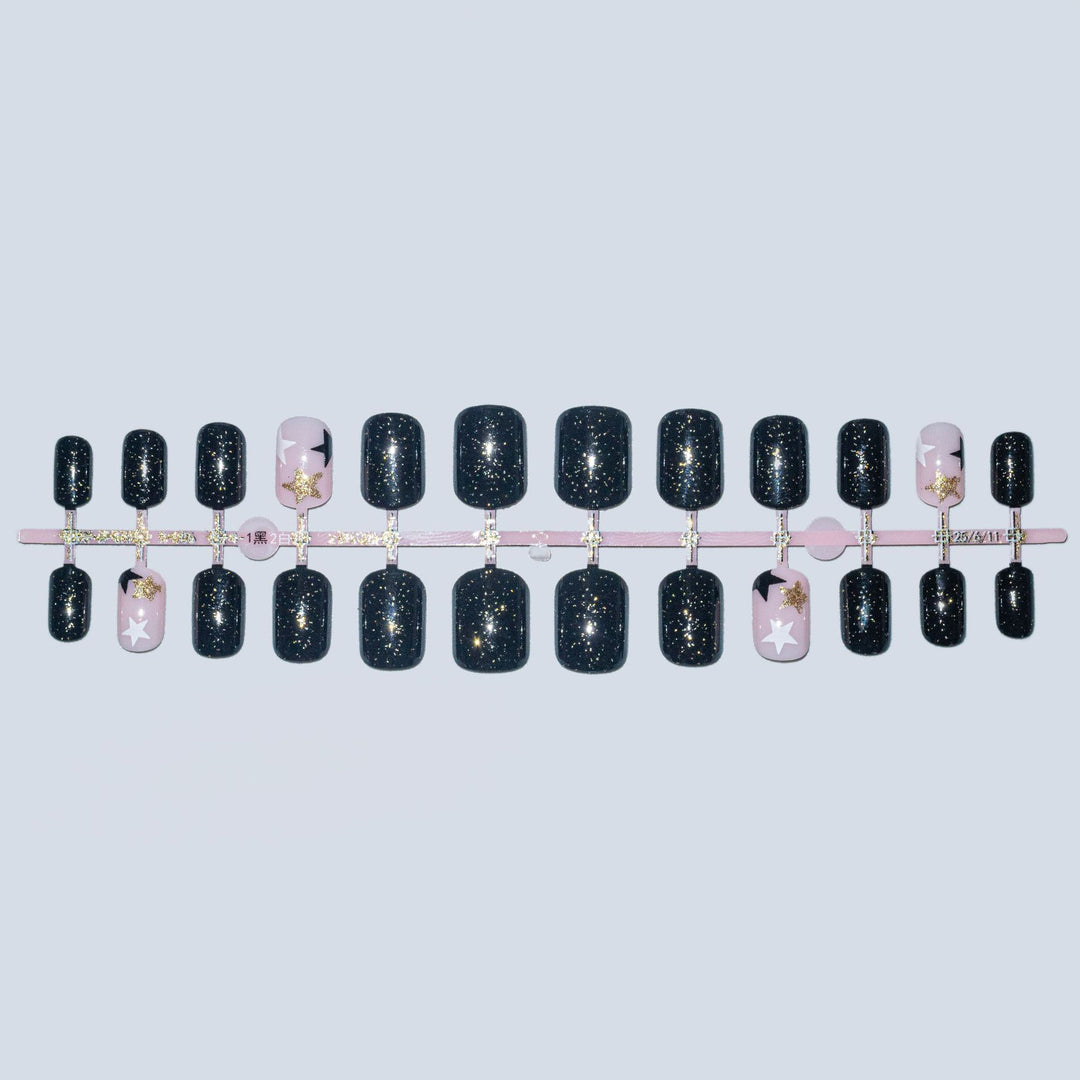 Funkelndes Sternen-Themen Nagelkunstset
