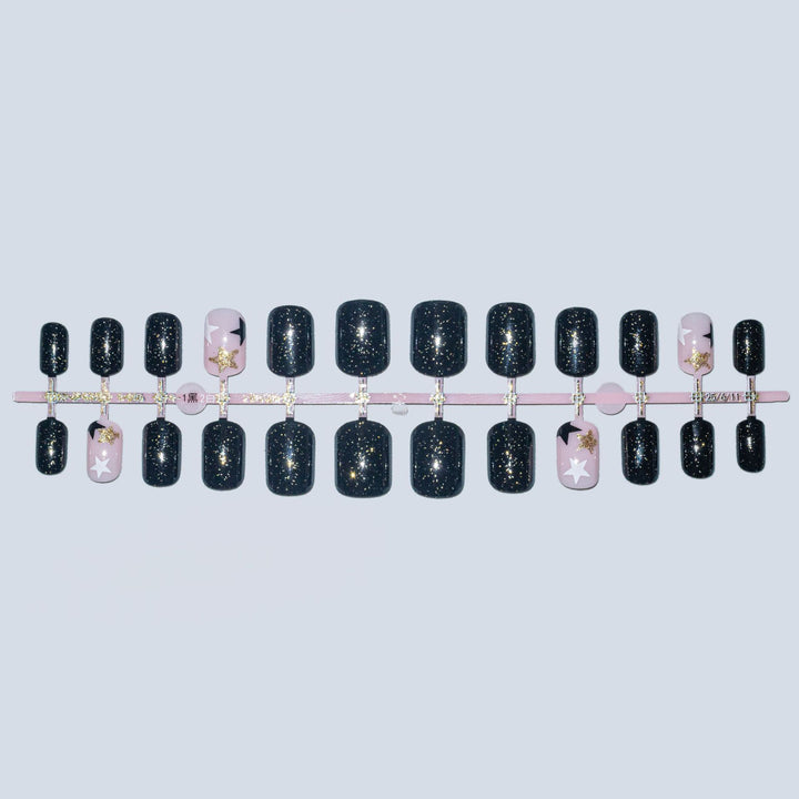 Funkelndes Sternen-Themen Nagelkunstset