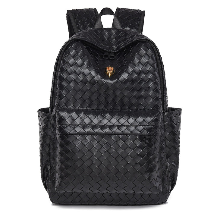 Gewebter Leder Freizeit Rucksack Karnz