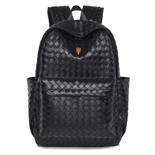 Gewebter Leder Freizeit Rucksack Karnz
