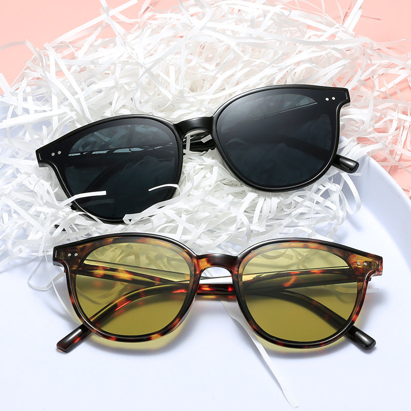 Damen runde Sonnenbrille mit stilvollem Design und UV-Schutz Karnz