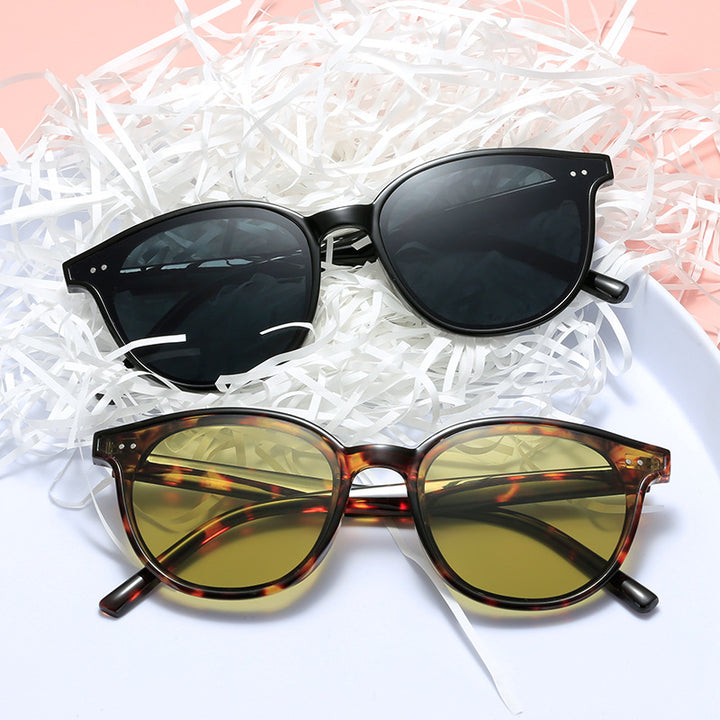 Damen runde Sonnenbrille mit stilvollem Design und UV-Schutz Karnz