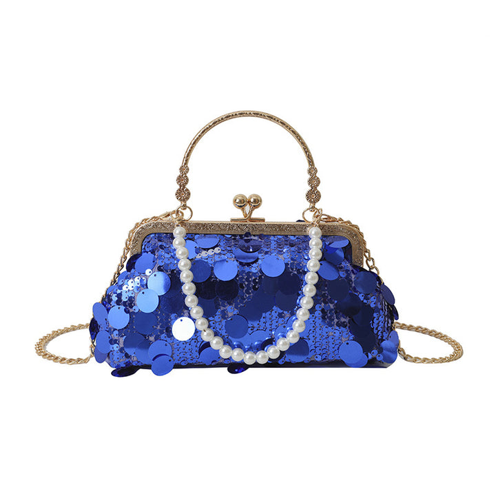 Elegante Pailletten Clutch Tasche