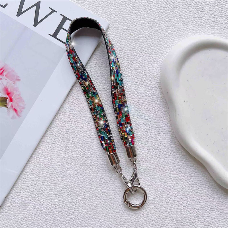 Dekorativer Strass-Handy-Lanyard Karnz