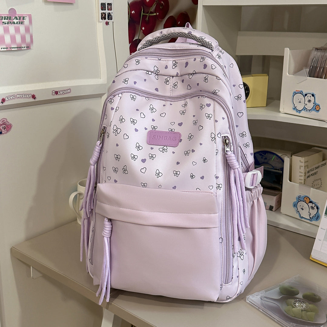 Verspielt Bogen-Verzierte Stylische Rucksack Karnz