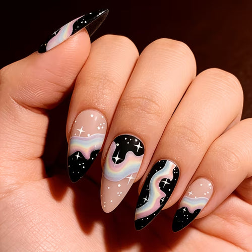 Kosmische Farbverlauf Nagelkunst Verbesserungen Karnz
