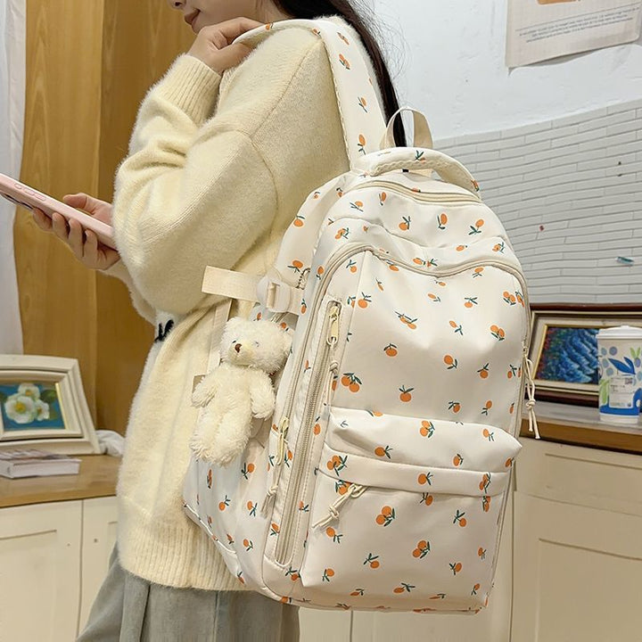 Blumenverzierte Rucksack Karnz