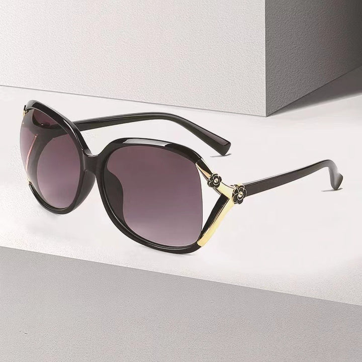 Elegante Übergroße Schmetterlingssonnenbrille Karnz