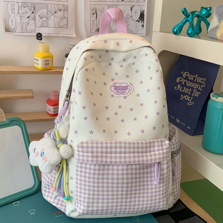 Stylischer Sternen-Print Rucksack Karnz