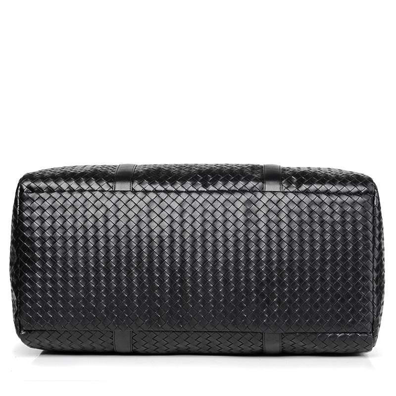 Gewebte Leder-Wochenend-Duffel-Tasche Karnz