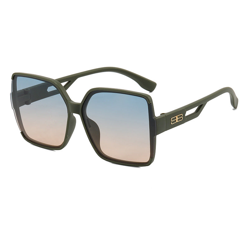 Damen Oversized Sonnenbrille mit markantem eckigem Design Karnz