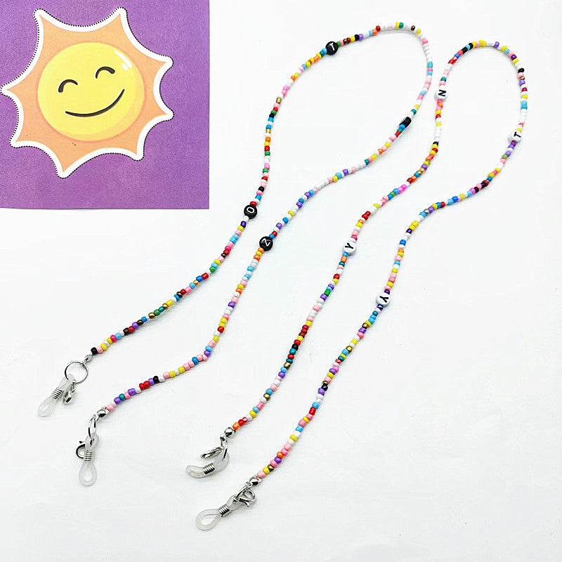 Bunte Bead-Brillenkette Karnz