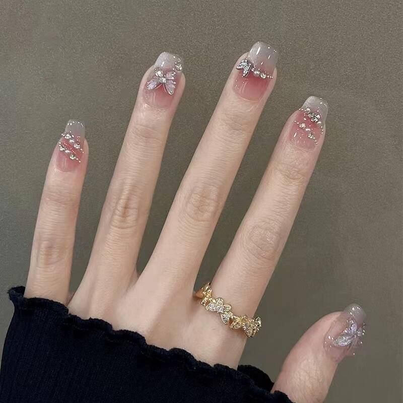 Dekorative Acryl Press-On Nagelkunst Karnz