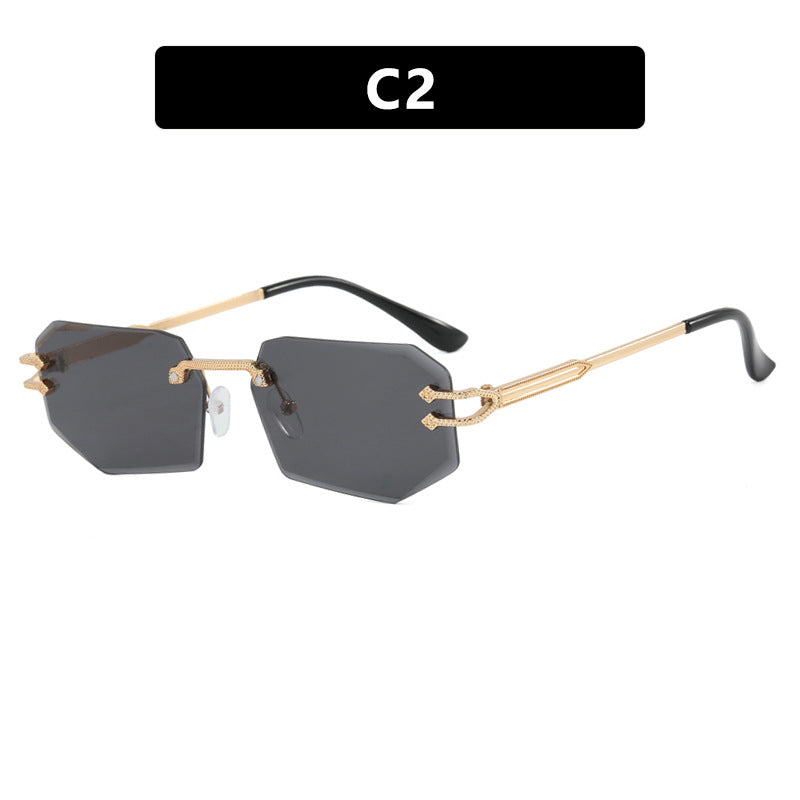 Damen geometrische Fashion-Sonnenbrille Karnz