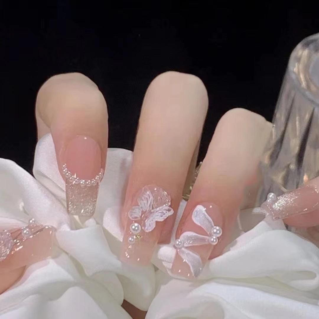 Dekoratives Press-On Nagelkunst-Set