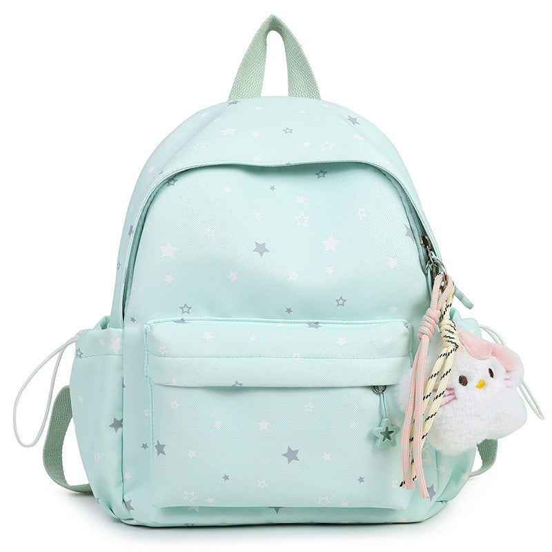 Sternmuster Plüsch Rucksack Karnz