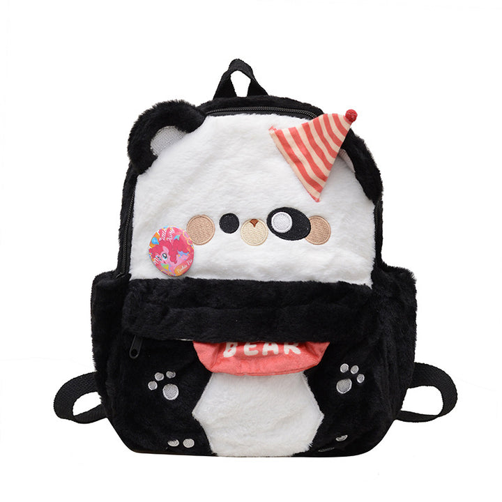 Plüsch Rucksack mit Süßem Bärenmotiv Karnz