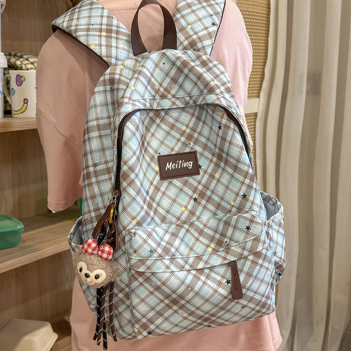 Karo-Muster Freizeit-Rucksack Karnz