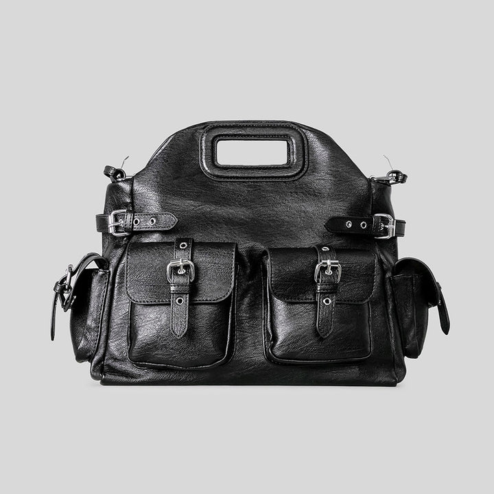 Mehrfach-Taschen Leder Handtasche