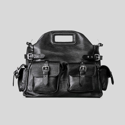 Mehrfach-Taschen Leder Handtasche