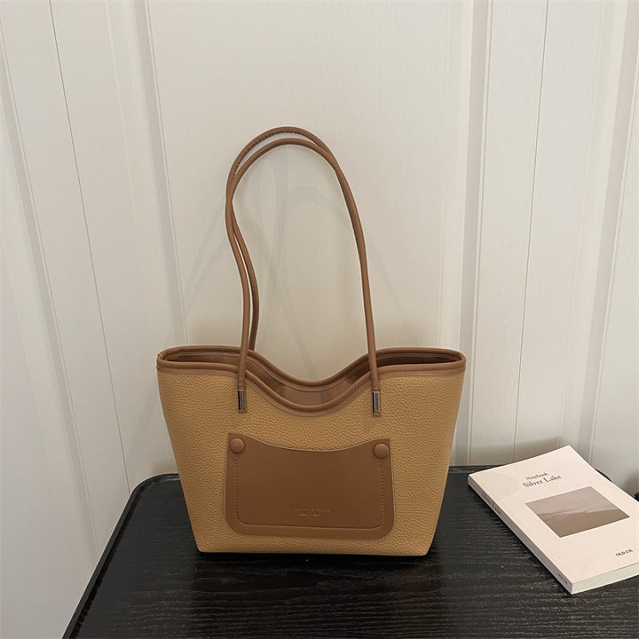 Minimalistische Leder Tote Bag