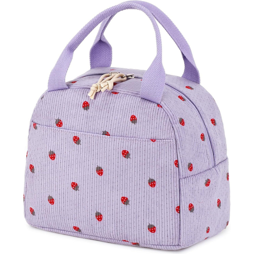 Charmante Erdbeer Print Isolierte Lunch Tasche