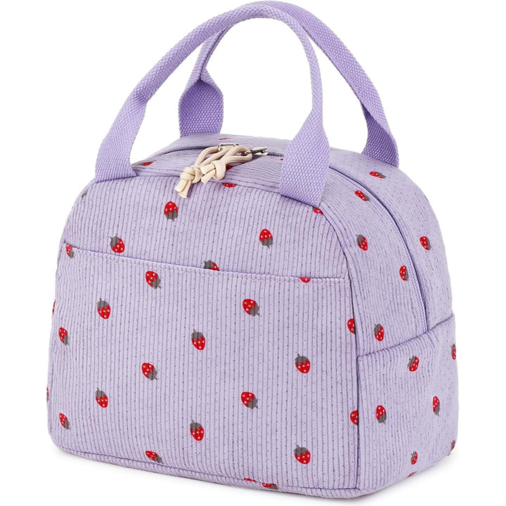 Charmante Erdbeer Print Isolierte Lunch Tasche