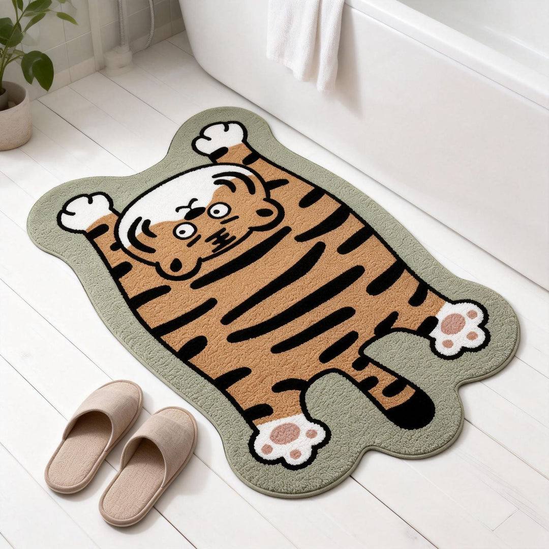Cartoon Tiger Badmatte