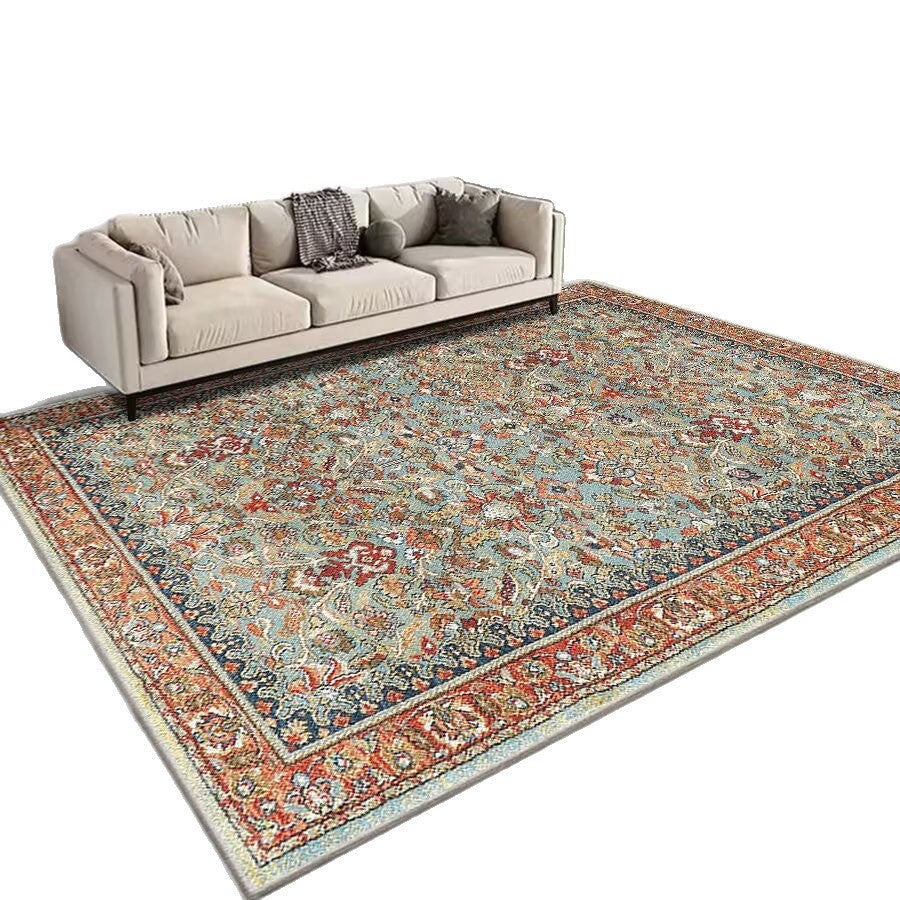 Vintage Floral Patterned Area Rug Karnz