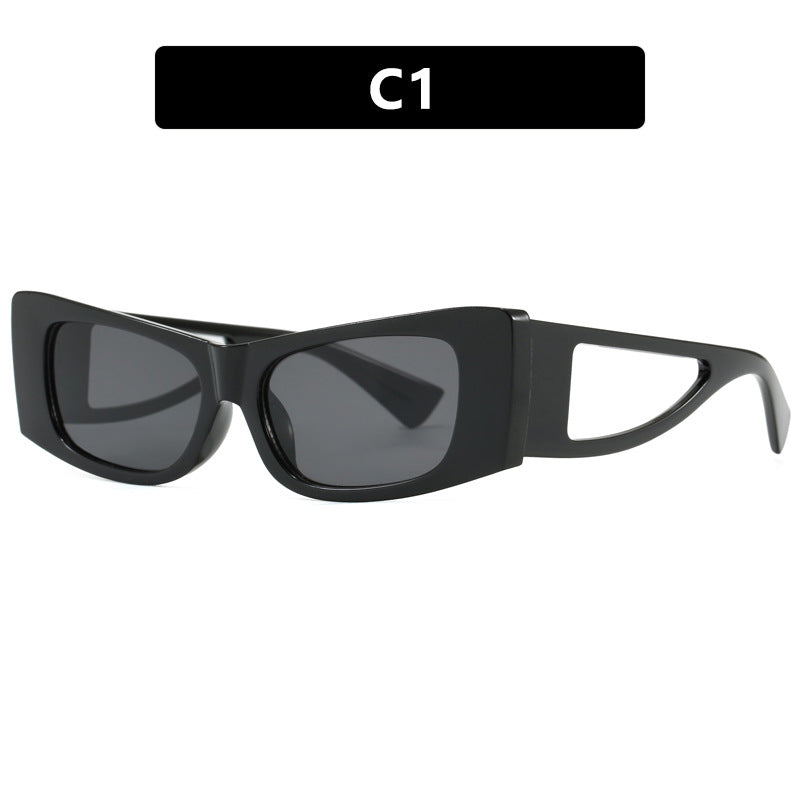 Damen trendige Sonnenbrille mit außergewöhnlichem Design und schützendem UV-Filter Karnz