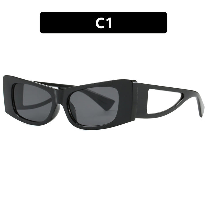 Damen trendige Sonnenbrille mit außergewöhnlichem Design und schützendem UV-Filter Karnz