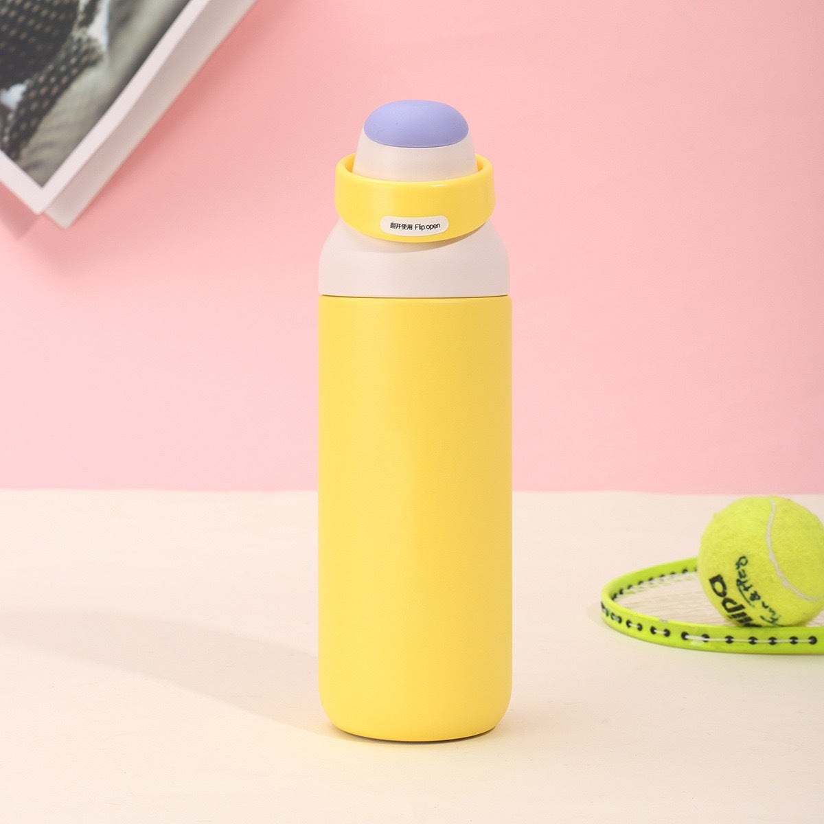 Damen isolierte Trinkflasche mit ergonomischem Verschluss Karnz