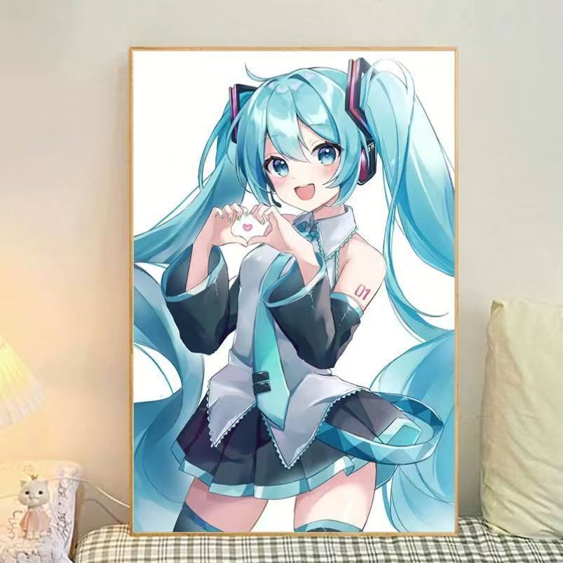 Anime-Themen Illustrierte Leinwand Kunstdruck Karnz