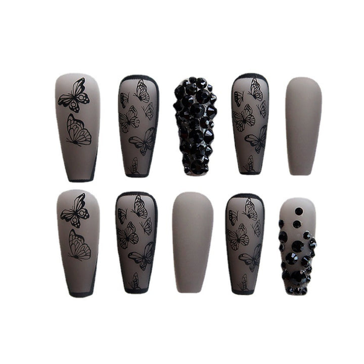 Dekorative Ombre Press-On Nagelkunst