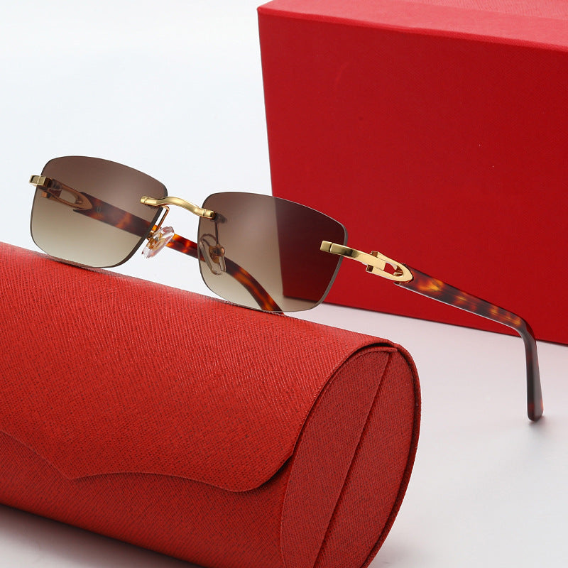 Damen elegante und modische Brille mit filigranem Metallrahmen Karnz