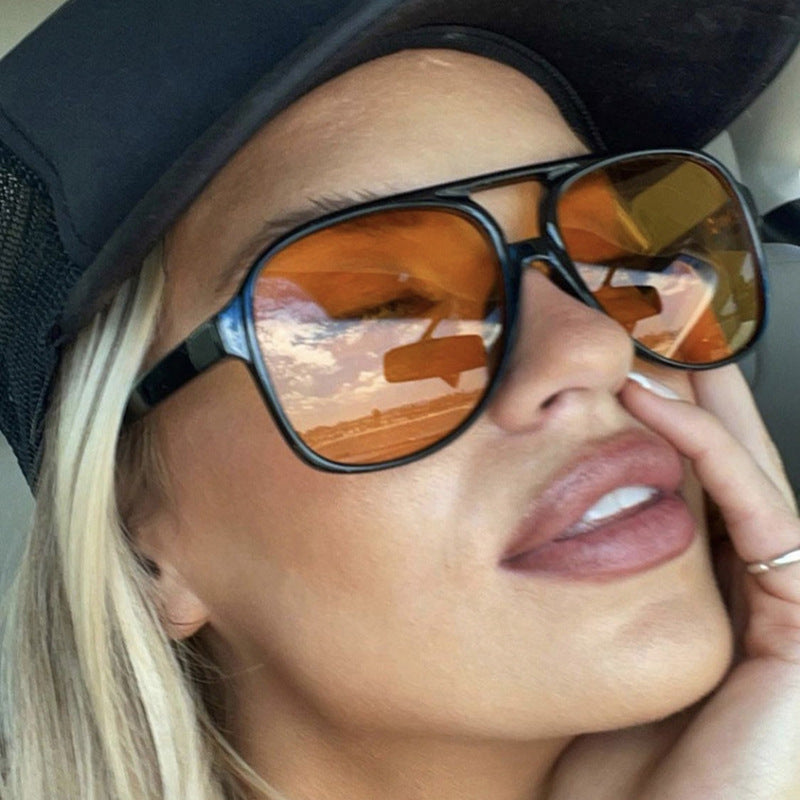Damen oversized Sonnenbrille im sportlich-eleganten Design Karnz