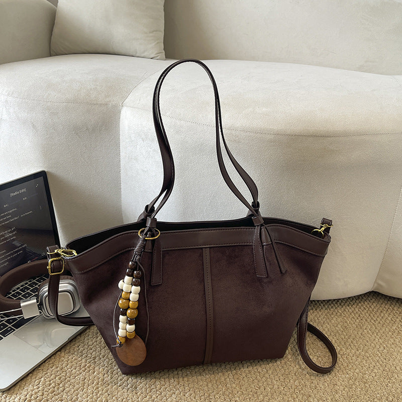 Chic Wildleder Tote-Handtasche
