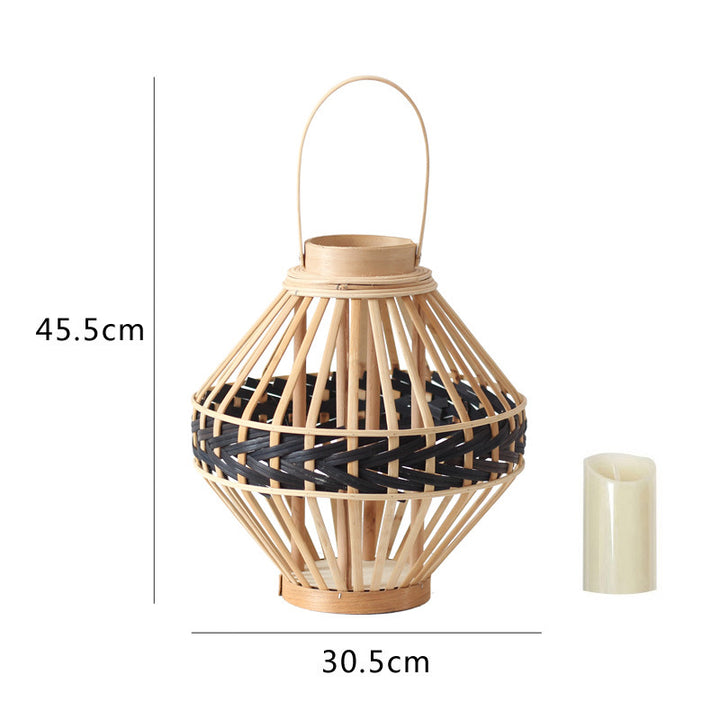 Dekorative Rattan-Laterne Karnz