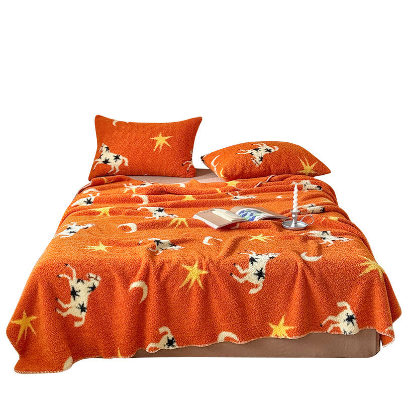Gemütliche gemusterte Decke
