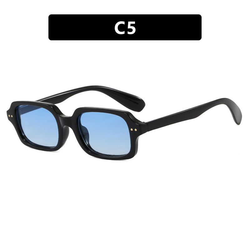 Damen stilvolle quadratische Sonnenbrille mit markanten Akzenten Karnz