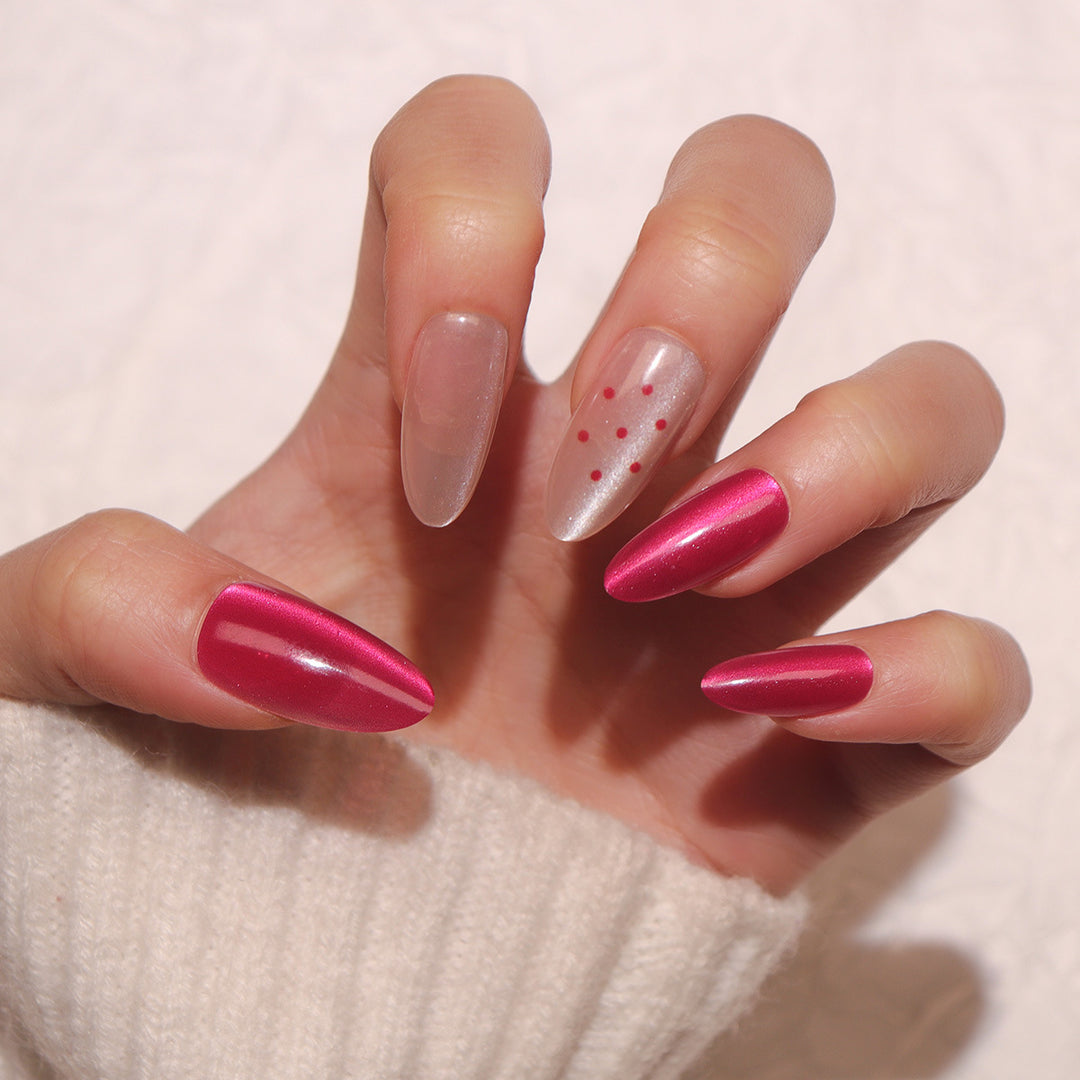 Stilvolles Stiletto Press-On Nail Set Karnz