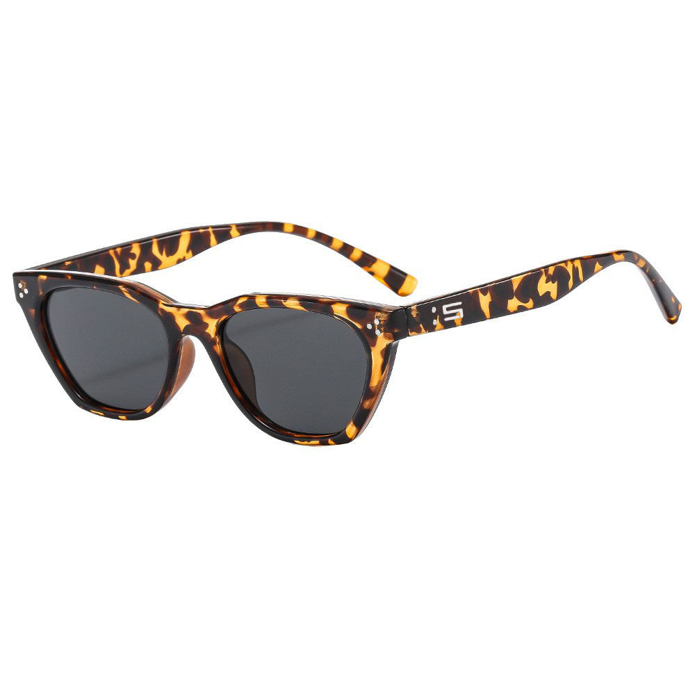 Damen Retro-inspirierte Sonnenbrille mit markantem Rahmen Karnz
