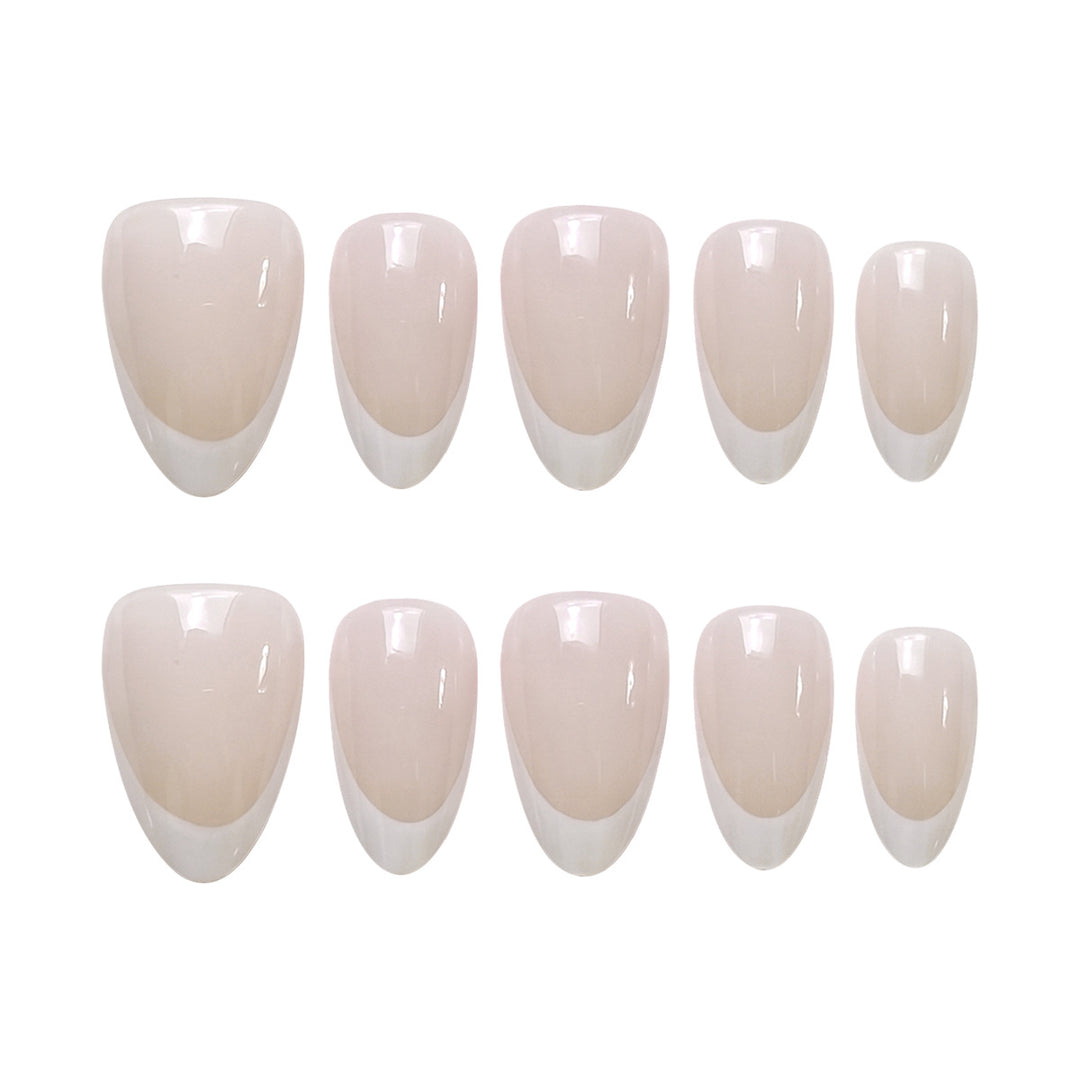 Französische Tip Aufkleber Nagelset