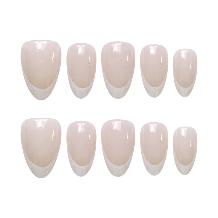 Französische Tip Aufkleber Nagelset