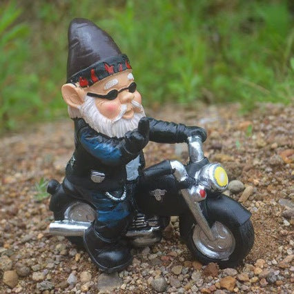 Gartenfigur im Motorrad-Look Karnz