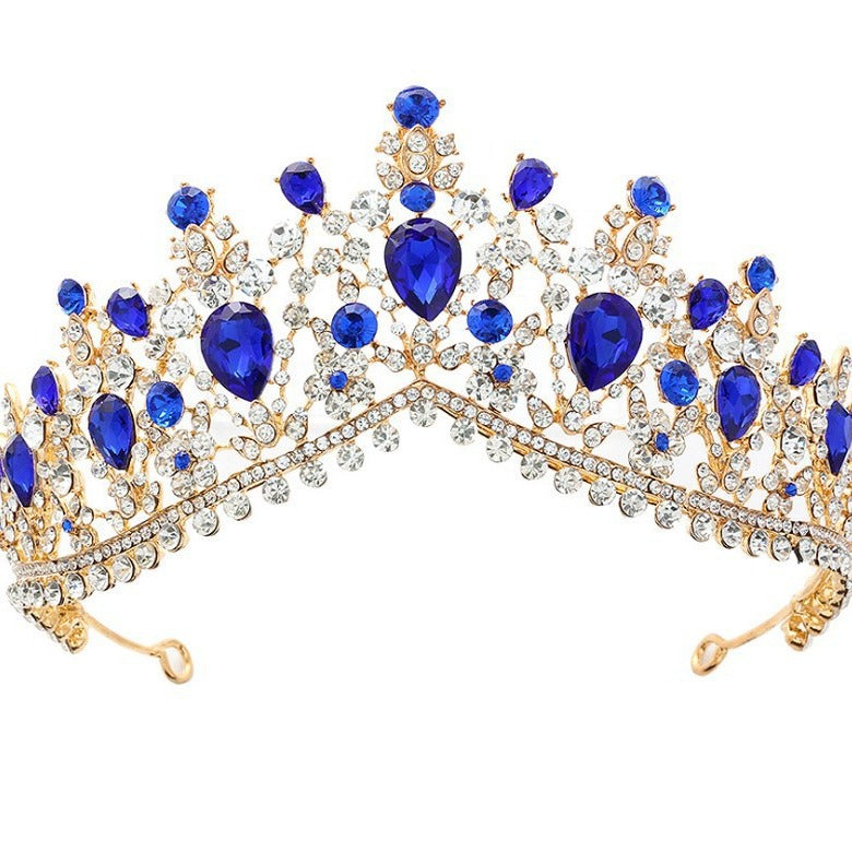 Damen Glamouröse Tiara mit Strass- und Kristallverzierungen Karnz