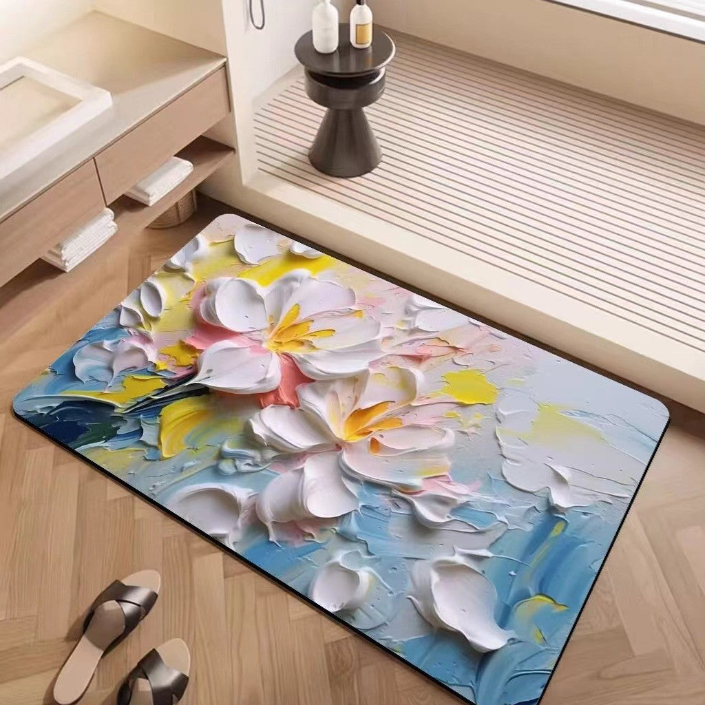 Luxuriöse strukturiertes Blumenteppich Karnz