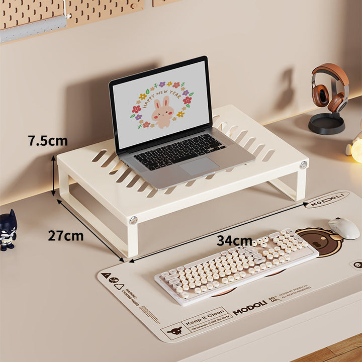 Ergonomischer belüfteter Metall-Laptop-Ständer mit Untertisch-Speicher