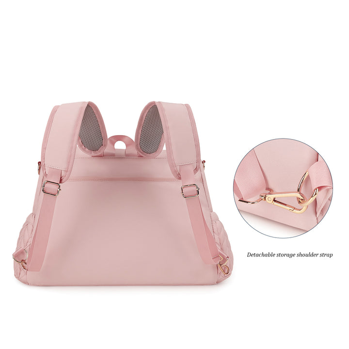 Eleganter und Stylischer Rucksack mit Kunstleder und Geflochtenem Design Karnz