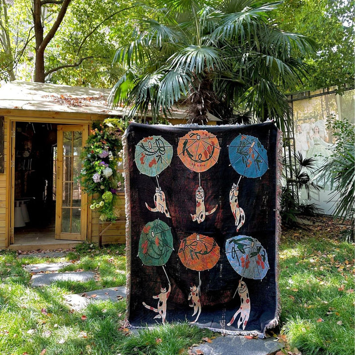 Künstlerisches, zodiacales Wobble-Decke